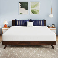 Nasturtium White 10" E.King Bamboo Charcoal Infused Memory Foam Mattress - Ornate Home