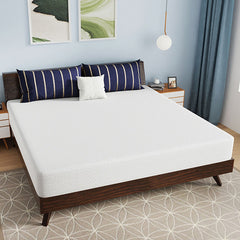 Nasturtium White 10" E.King Bamboo Charcoal Infused Memory Foam Mattress - Ornate Home