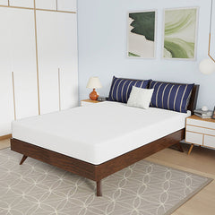 Nasturtium White 8" Full Bamboo Charcoal Infused Memory Foam Mattress - Ornate Home