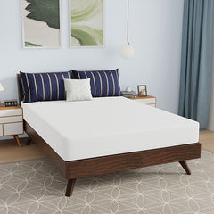 Nasturtium White 8" Full Bamboo Charcoal Infused Memory Foam Mattress - Ornate Home