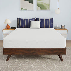 Nasturtium White 8" Full Bamboo Charcoal Infused Memory Foam Mattress - Ornate Home