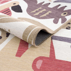 Natal Animal Print Washable Kids Rug - Clearance - Ornate Home