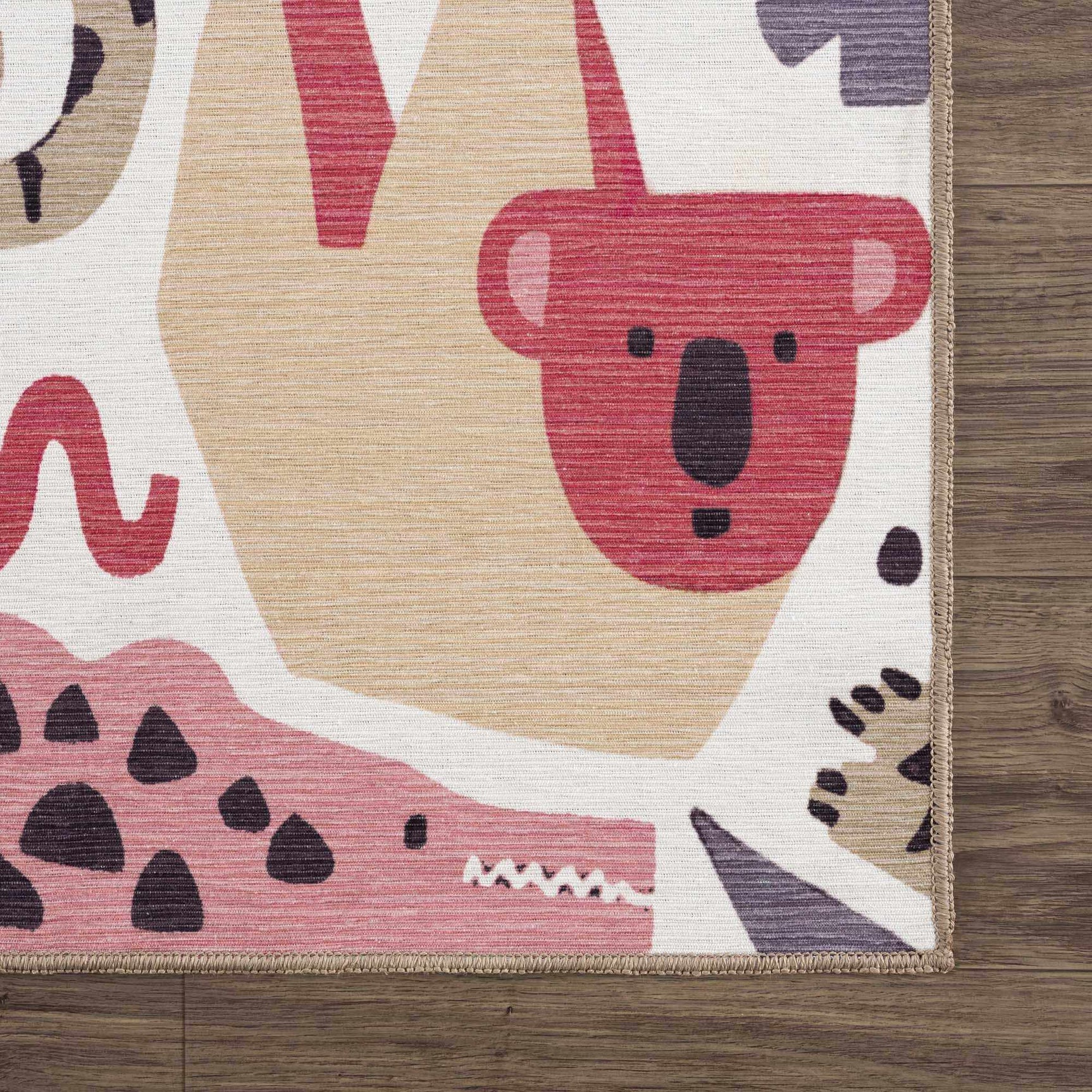 Natal Animal Print Washable Kids Rug - Clearance - Ornate Home