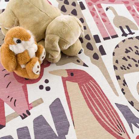 Natal Animal Print Washable Kids Rug - Ornate Home