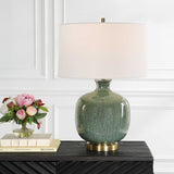 Nataly Aged Green Table Lamp - Ornate Home