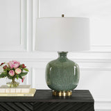 Nataly Aged Green Table Lamp - Ornate Home