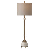 Natania Plated Brass Buffet Lamp - Ornate Home