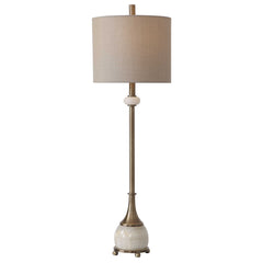 Natania Plated Brass Buffet Lamp - Ornate Home