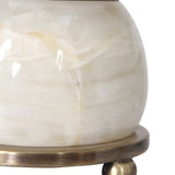 Natania Plated Brass Buffet Lamp - Ornate Home