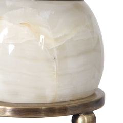 Natania Plated Brass Buffet Lamp - Ornate Home