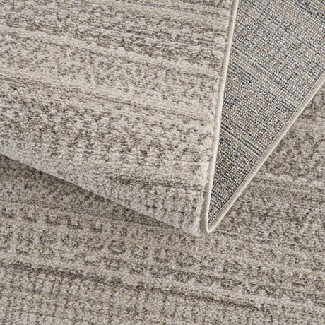 Nate Beige Tribal High Pile Carpet - Ornate Home
