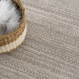 Nate Beige Tribal High Pile Carpet - Ornate Home