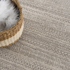 Nate Beige Tribal High Pile Carpet - Ornate Home
