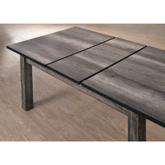 Nathan Grey Oak 6-Piece Dining Set with Padded Seats - Ornate Home
