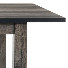Nathan Grey Oak 7-Piece Dining Set with Padded Seats - Ornate Home