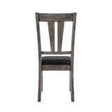 Nathan Grey Oak Fan Back Chair with PU Seat (Set of 2)