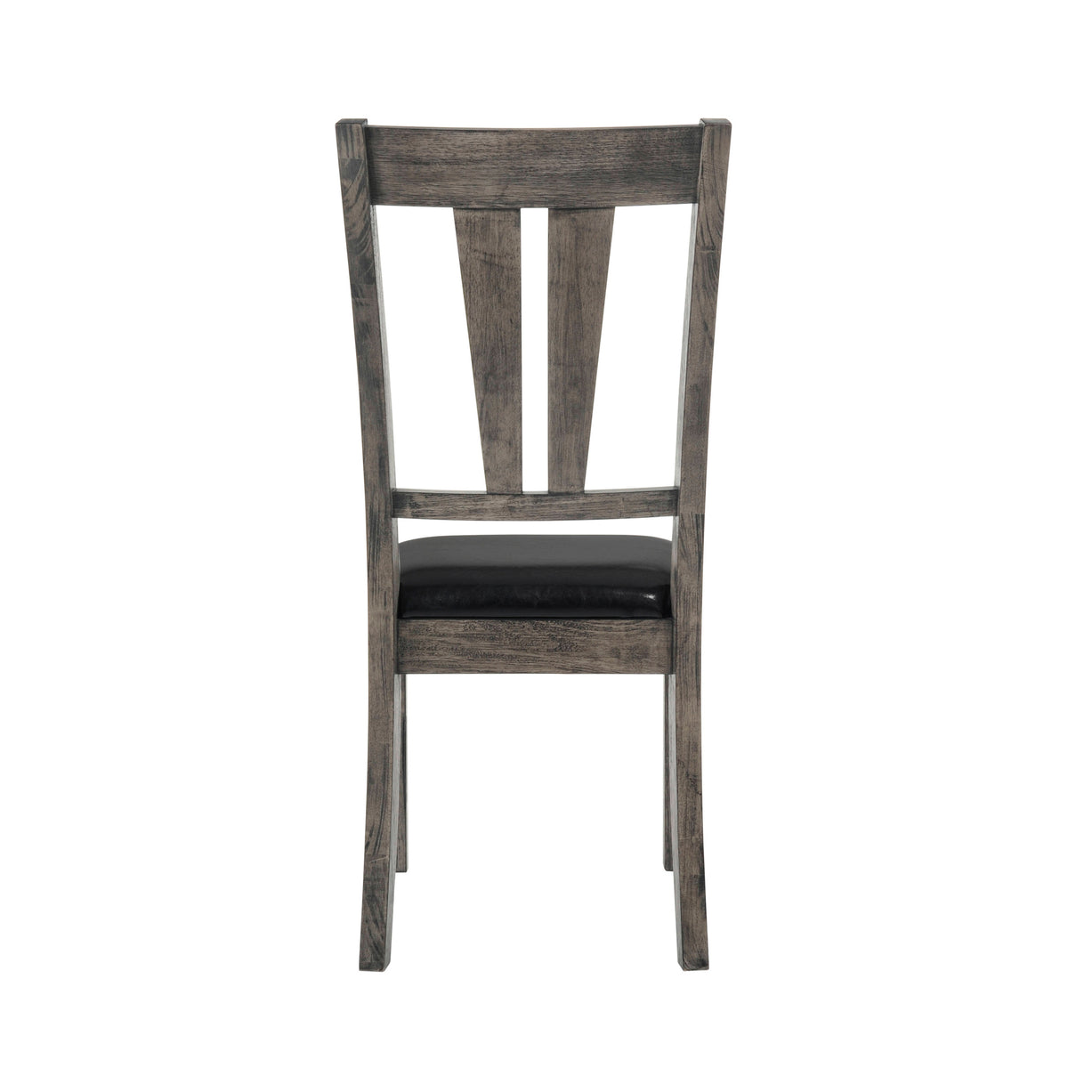 Nathan Grey Oak Fan Back Chair with PU Seat (Set of 2)