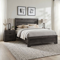 Nathan Rustic Grey 3-Piece Full Bedroom Set - Ornate Home