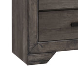 Nathan Rustic Grey 3-Piece Youth Twin Panel Bedroom Set - Ornate Home