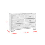 Nathan Rustic Grey 4-Piece King Bedroom Set with 2 Nightstands & Dresser - Ornate Home