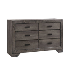 Nathan Rustic Grey 5-Piece Queen Bedroom Set - Ornate Home