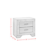 Nathan Rustic Grey 5-Piece Queen Panel Bedroom Set - Ornate Home