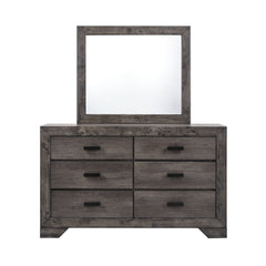Nathan Rustic Grey Dresser & Mirror Set - Ornate Home