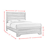 Nathan Rustic Grey Youth Full Panel Bed - Ornate Home