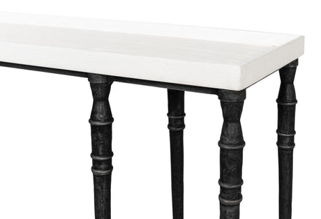 Nathaniel Elegance White Console Table - Ornate Home