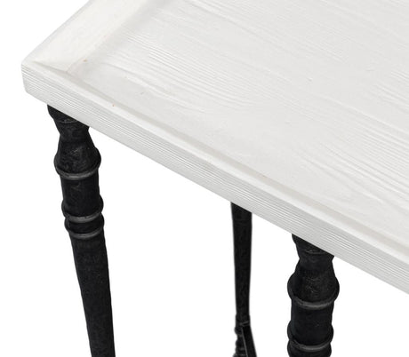Nathaniel Elegance White Console Table - Ornate Home