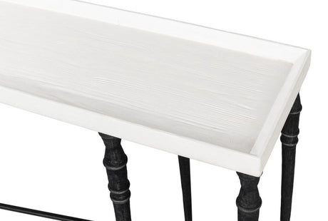 Nathaniel Elegance White Console Table - Ornate Home