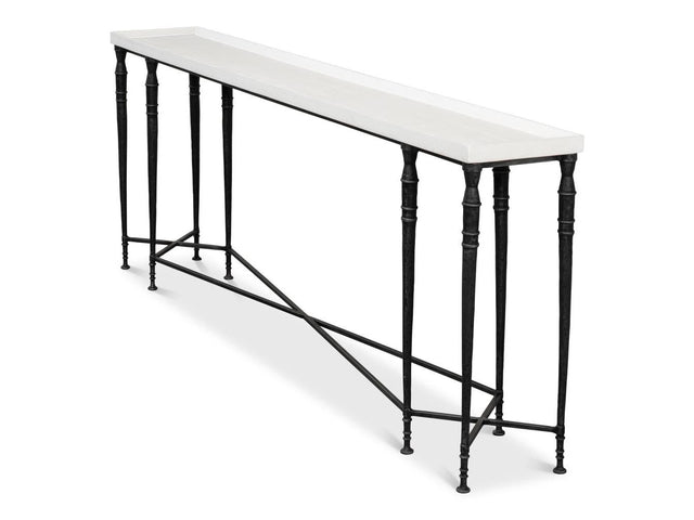 Nathaniel Elegance White Console Table - Ornate Home