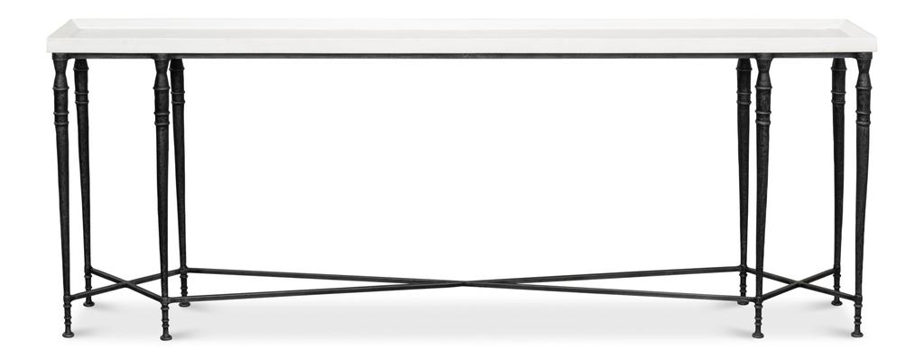 Nathaniel Elegance White Console Table - Ornate Home