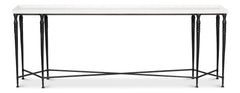Nathaniel Elegance White Console Table - Ornate Home