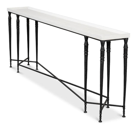 Nathaniel Elegance White Console Table - Ornate Home