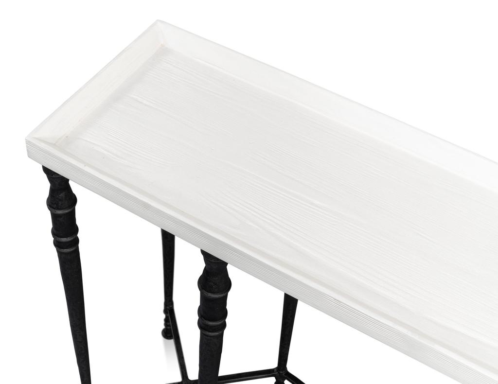 Nathaniel Elegance White Console Table - Ornate Home