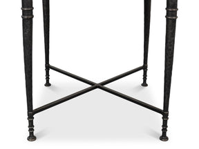 Nathaniel Elegance White Side Table - Ornate Home