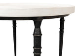 Nathaniel Elegance White Side Table - Ornate Home
