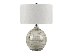 Nathaniel Grey/Silver Table Lamp - Ornate Home