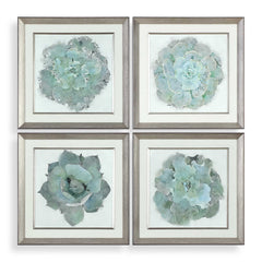 Natural Beauties Multicolor Botanical Prints (Set of 4) - Ornate Home