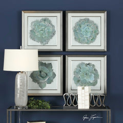 Natural Beauties Multicolor Botanical Prints (Set of 4) - Ornate Home