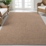 Woolen Natural Jute-Look Area Rug | Classic Earthy Style
