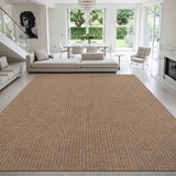 Woolen Natural Jute-Look Area Rug | Classic Earthy Style