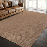 Woolen Natural Jute-Look Area Rug | Classic Earthy Style