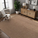 Woolen Natural Jute-Look Area Rug | Classic Earthy Style