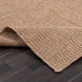 Woolen Natural Jute-Look Area Rug | Classic Earthy Style
