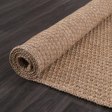 Woolen Natural Jute-Look Area Rug | Classic Earthy Style