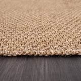 Woolen Natural Jute-Look Area Rug | Classic Earthy Style
