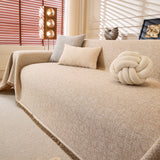 Natural Textured Linen Couch Cover, Breathable & Hypoallergenic Furniture Protector - Ornate Home