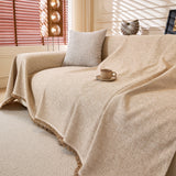 Natural Textured Linen Couch Cover, Breathable & Hypoallergenic Furniture Protector - Ornate Home